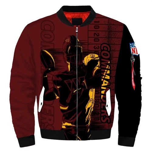 Washington Commanders Men's Flight Bomber Jacket
