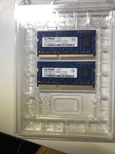 2x2Gb RAM Elpida EBJ20UF8BDU0-GN-F Apple SODIMM PC3-12800S-11-10-B2 DDR3 memory - Picture 4 of 4