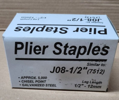 Generic Senco J08 1/2'' Staples - 2 Boxes