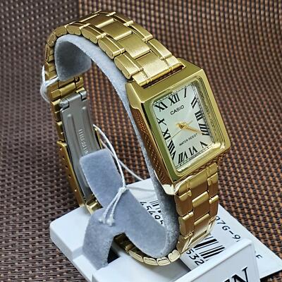 Casio LTP-V007G-9B Analog Quartz Gold Tone Stainless Steel Band