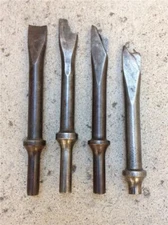 Set of 4 Vintage Sioux Tools Air Tool Chisel Cutters