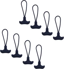 Coshar 8Pcs Heavy Duty T-Shaped Cord Zipper Pulls Zipper Tab Extension Replaceme