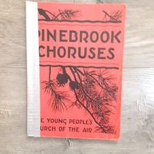 PineBrook Choruses The Young People's Church of the Air - Sheet music - 1936