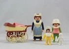 Vintage Playmobil 5502 Victorian Mansion Dollhouse Pram Carriage Baby Nanny