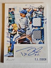 T.J. Zeuch - 2020 Diamond Kings DK Materials Signature Card