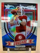 MAC JONES 2021 Panini Prizm Draft Picks RED WHITE BLUE CRUSADE #170 BAMA RC