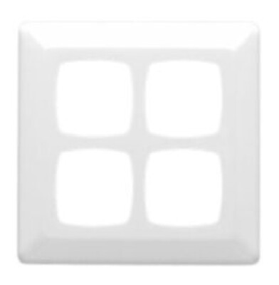 2x Clipsal PRESTIGE P2000 MOULDED COVERS 116x116mm 4-Gang, Large Format ...