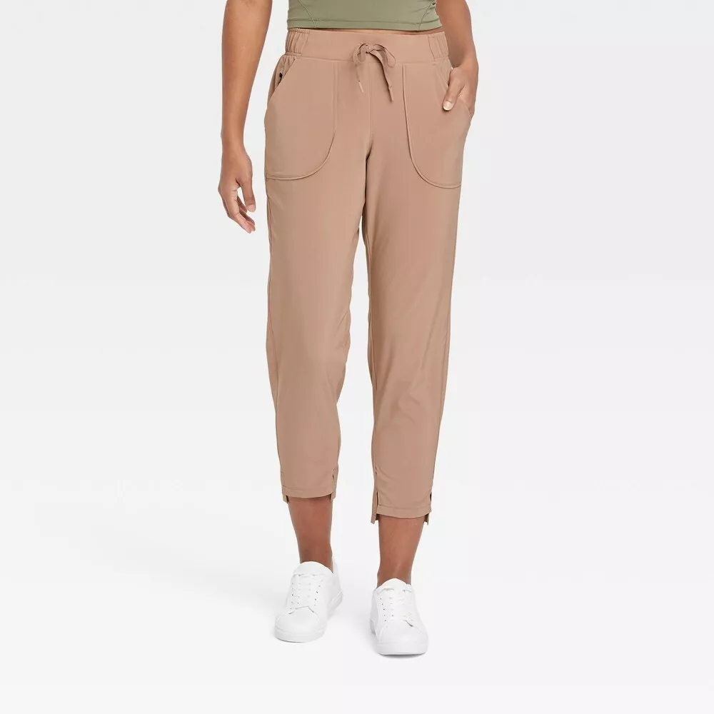 NEW Women's Tapered Stretch Woven Pants - All in Motion™ L-LONG