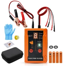 Multi-Mode 12V Fuel Injector Tester Cleaning Tools Kit Set DIY Cleaner & Adapter