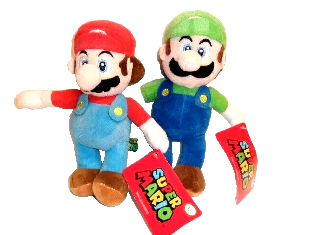 Nintendo Mario and Luigi 2 Plush Doll Set 8.5 inches