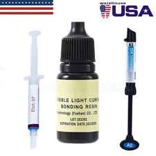 Dental Universal Light Cure Composite Resin A2 /37% Etching Gel/Bonding Adhesive