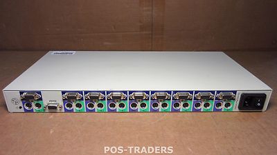 Avocent OutLook 180ESINT 8-Ports Rack-Mountable KVM switch PS/2 cascadable