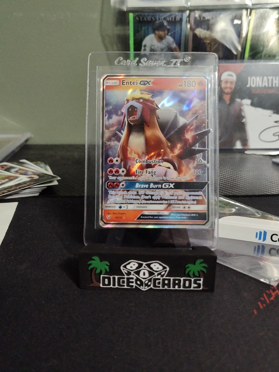 entei gx pokemon card value Pokémon TCG Entei GX Shining Legends 10/73 Holo Ultra Rare