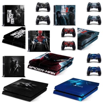 SONY Playstation 4 Designfolie Sticker Skin Set für Konsole + 2 Controller