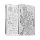 Star Wars Light Side 10 oz .9999 Fine Silver Bar by The Royal Mint Bu in Plastic