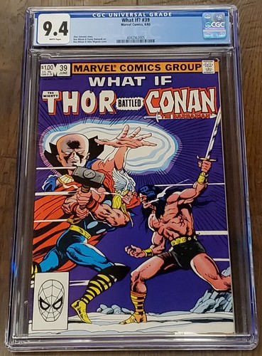 What If #39 CGC 9.4 1983 Thor Battled Conan! Marvel Comics - 第 1/1 張圖片