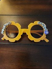 Flower Toddler Sunglasses Birthday Princess Beads Decorative Fun Blue