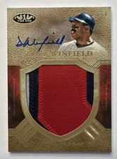 2018 Topps Tier One Prodigious Patch On Card Auto /10  DAVE WINFIELD Twins HOF