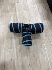 Purrfect Feline Tunnel of Fun, Collapsible 3-Way Cat Tunnel Toy with Crinkle