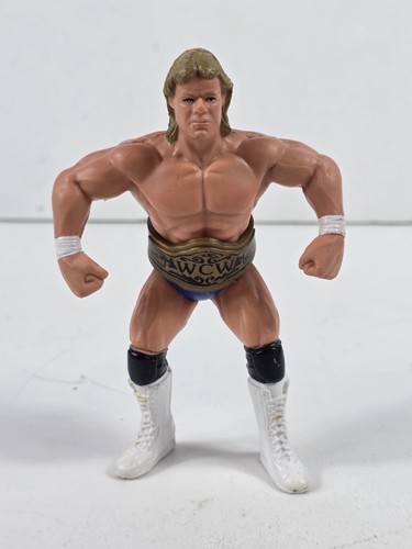 Vintage Galoob WCW Lex Luger Action Figure With Be...