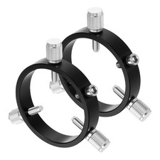 60mmD Adjustable Guiding Scope Rings, 2pcs Metal Guide Scope Rings, Black
