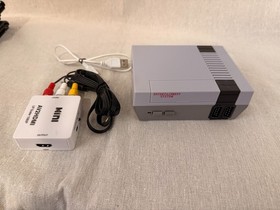 Mini NES Retro Game Console w/ Controller + AV to HDMI Converter Plug & Play