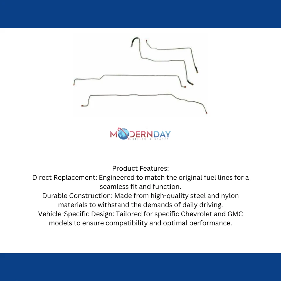 For 2004-07 Chevrolet Silverado 1500 Fuel Line Kit V8 Ext Cab TGL0406OM - Image 4 of 4