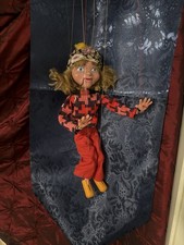 Vintage Pelham Puppet SL Range Girl  Moving Mouth, Wooden Ft, Unused Condition