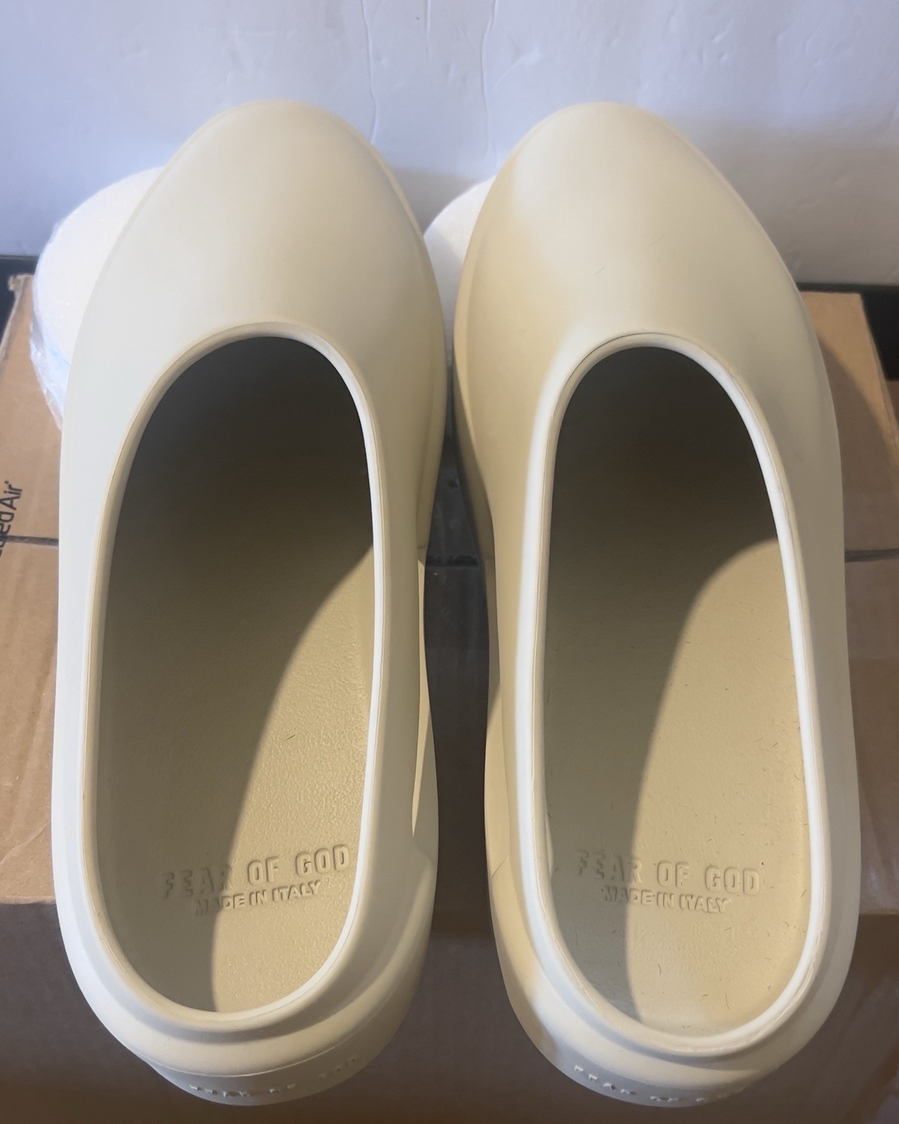 👀 DS Rare Size & Color! Fear of God  “The California” Mules in Oat Color. EU45 image 8