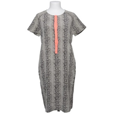 Custommade, Kleid, Größe: 36, Grau/Schwarz, Elasthan/Seide, Schlangenhaut #vDe