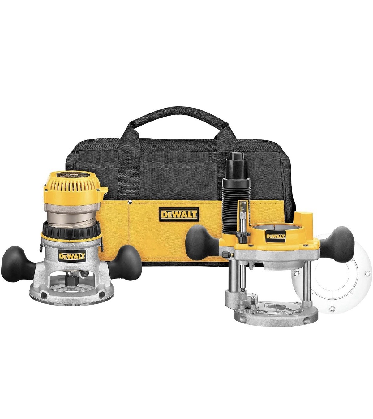 New DeWalt DW618PKB Plunge Router Combo Kit