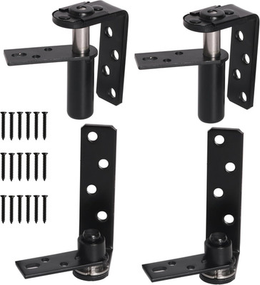 2 Pack Cafe Door Hinge Dual Swing 180 Degree Heavy Duty Saloon Door Hardware 2-P