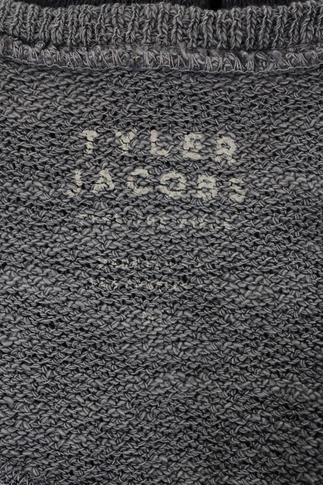 Tyler Jacobs Feel The Piece Womens Cotton Relaxed Fit Scoop Neck Top Blue Size L - Image 4 of 4