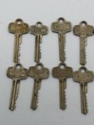 16 VINTAGE "BEST" BRASS PIN TUMBLER KEYS, OLD ANTIQUE Padlock KEY — photo 6