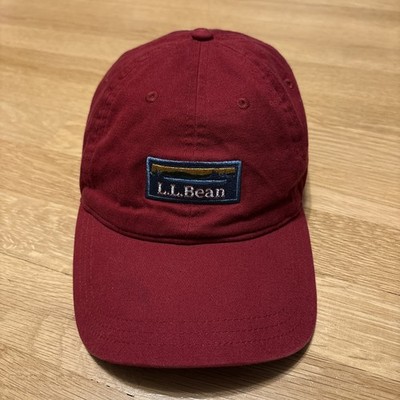 LL BEAN Box Logo Baseball Hat Cap Men's Adjustable Strapback Cotton Dad Hiking