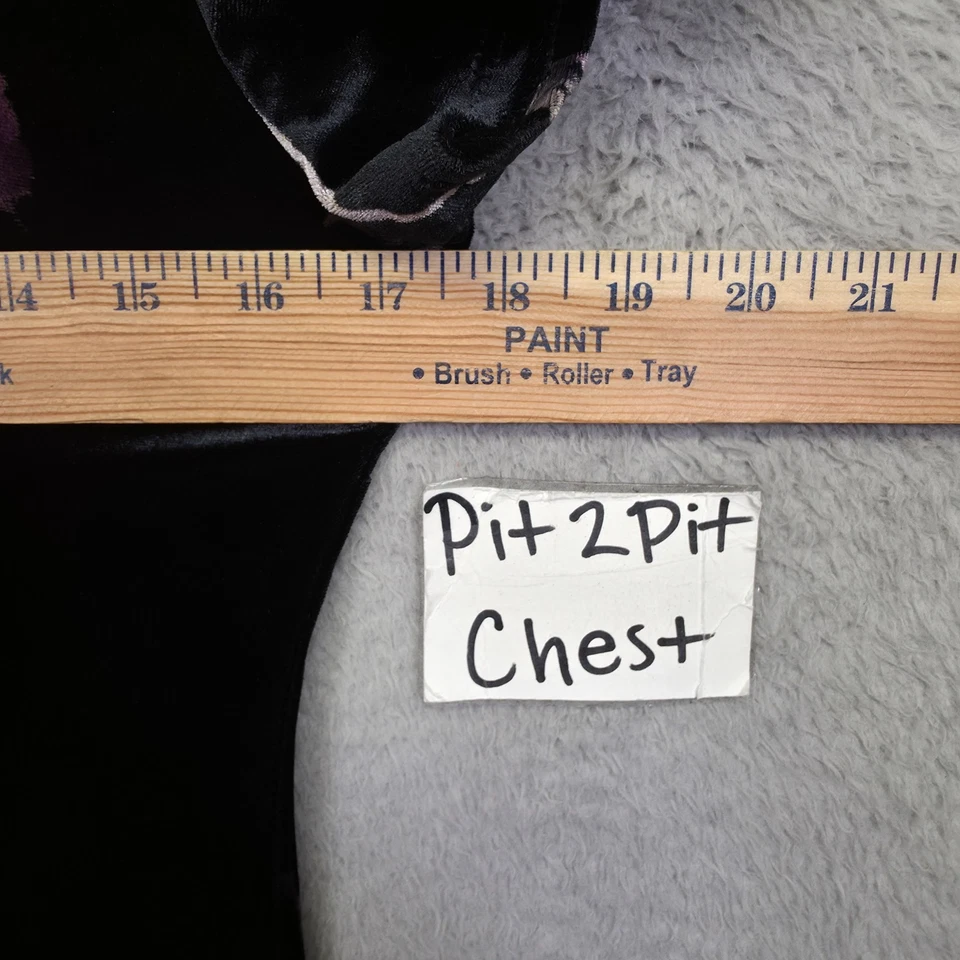 Maxi Vestido Vintage CDC Para Mujer 8 Floral Terciopelo Capricho Oscuro Romántico Cheongsam Foto 4 de 4