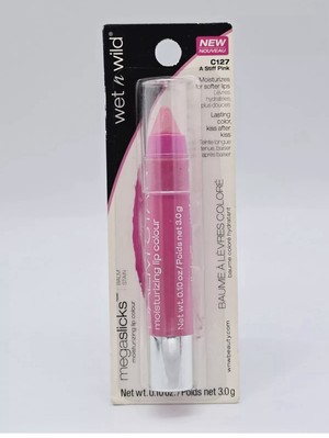 Wet n Wild Megaslicks Balm Stain, Moisturizing Lip Color - A STIFF PINK - QTY:1