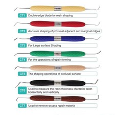 Dental Double Head Composite Resin Filling Spatulas Aesthetic Restoration Tool