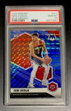 2020-21 Panini Mosaic NBA Deni Avdija RC BLUE MOSAIC PRIZM /99 - PSA 10 GEM MT