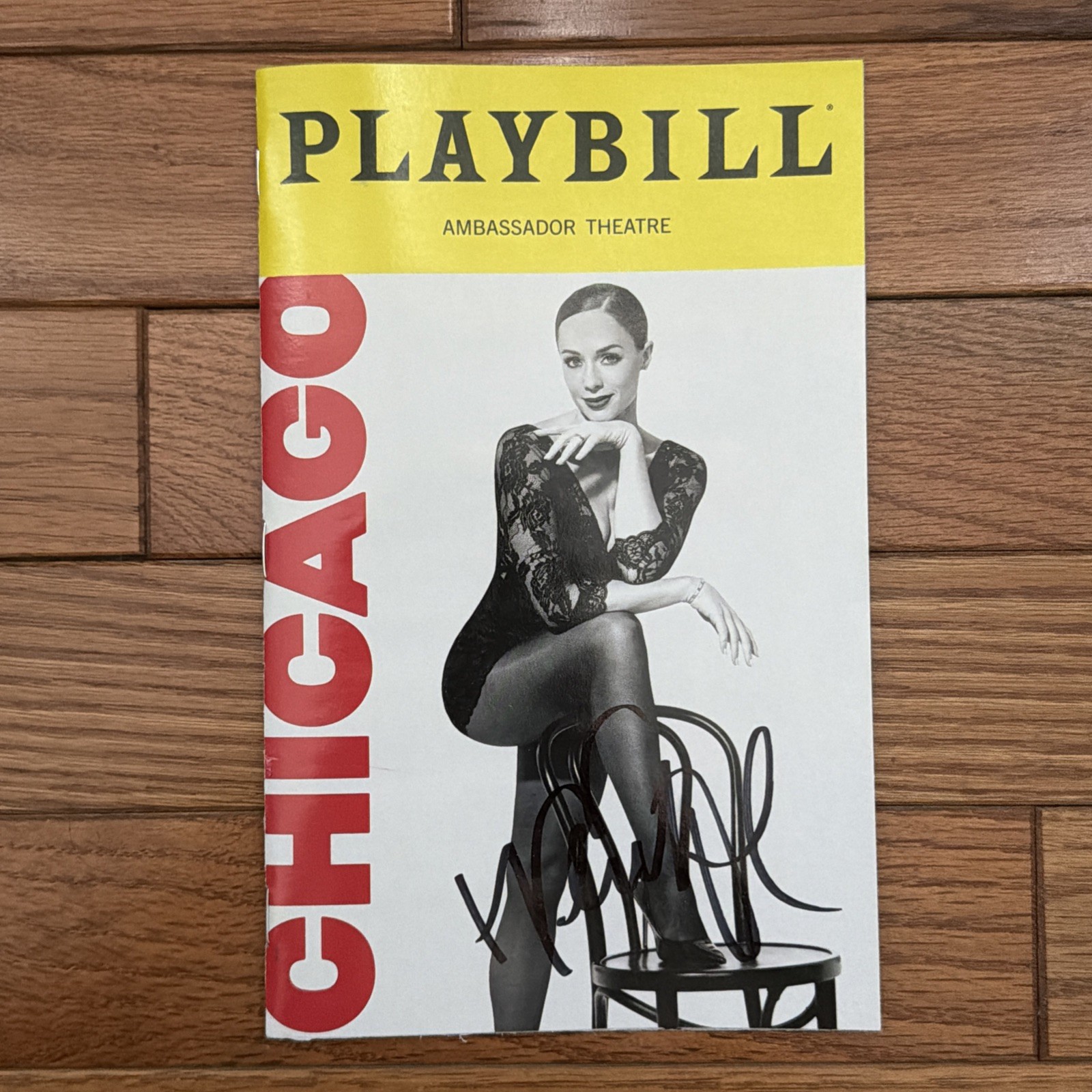Whitney Leavitt Signed Chicago Playbill RARE autograph 2026