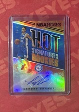 2018-19 Panini NBA Hoops - Hot Signatures Rookies Landry Shamet Red /25 #HSR-LS 