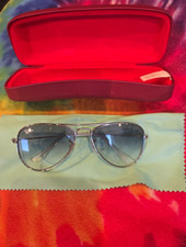 Ray-Ban Junior RJ 9506S Aviator Sunglasses Silver / Clear Gradient Light Blue