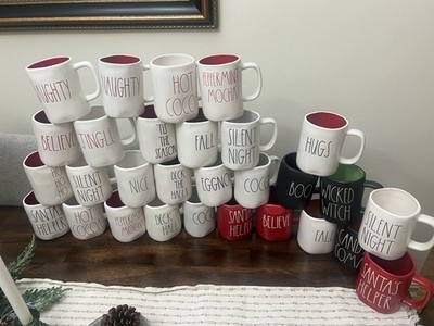 Rae Dunn by Magenta Coffee Beverage Mug Cup HUGE LOT OF 30 MUGS New Never Used