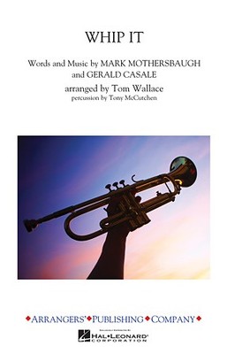 Whip It Arrangers' Publ Marching Band Score & Parts