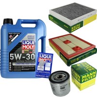 Inspektionspaket 5L Liqui Moly Longtime 5W-30 FüR VW Polo 1.2 TSI 16V 1.4 Skoda