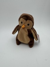 Ty Beanie Baby "HOOT" Owl, 4073, 1995, MWMT 