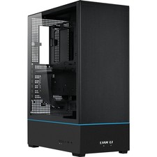 Lian-Li SUP01 RGB Tempered Glass ATX Small Tower Computer Case, Black