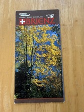 Vintage Brienz Switzerland Berner Oberland Tourist Map Travel Fold Out Brochure