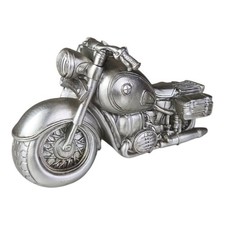 Spardose Motorrad silber Comic Geschenk Pokal Tour Sparschwein Gutschein