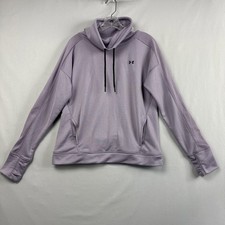 Under Armour Loose Fit Pullover Women  s Size M Cowl Neck Sweatshirt Purple